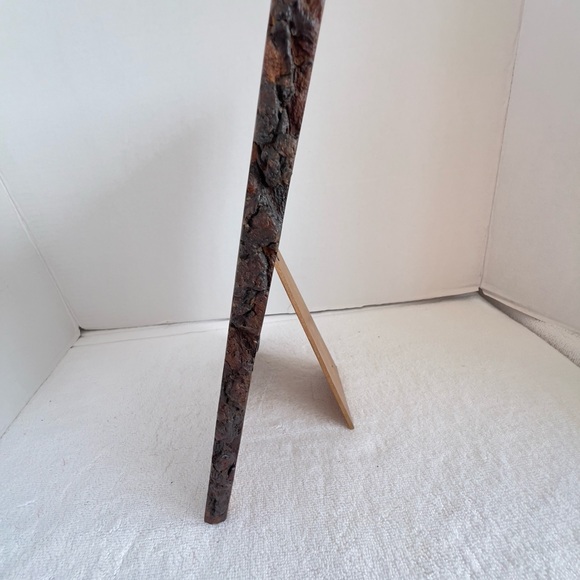 Design Guild 5 x 7 Wood Photo Frame 2-Side Live Edge Portrait Lodge Cabin Rustic - Picture 8 of 8